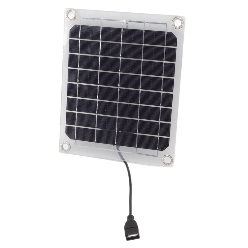 Solar Panel 10W USB Output Transparent Design Double Sided Power
