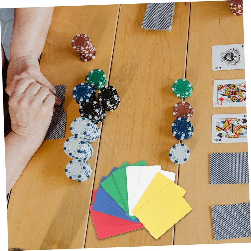 BESTonZON Poker Size Cutting Cards Pack of 10 Plastic Cutting