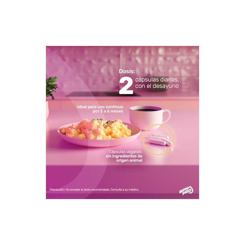 Bpn Pro Vitaminas Mujer Her Secret Colágeno Biotina Complejo Cabello