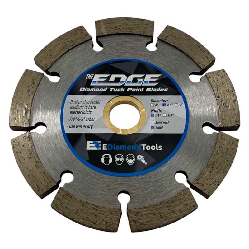 4.5" Diamond Tuck Point Blade for Mortar Joint Removal, Single