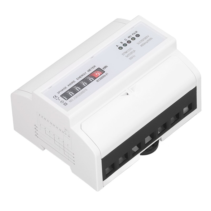 Digital Electric Energy Meter 7P 3 Phase Energy Meter DIN