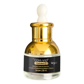 Com-vid Golden C Serum, Antioxidante, Produce Colágeno                                                                                                