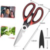 Multifunctional Kitchen Scissors (2 Pack) Stainless Steel with Protective Blade