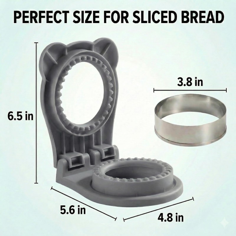 Crustless Sandwich Maker Cutter and Sealer, Crustless Sandwich Pocket Maker
