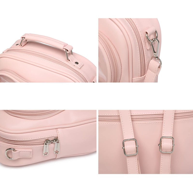 RAINBOW SMILE Ita Bag Multi-Purpose Backpack Crossbody Heart Purse Kawaii