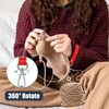 Fertrey Portable Wooden Wrist Yarn Holder with Leather Strap, Knitting