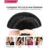 Youngsmile Clip in Hair Extensions Real Human Hair, Thick End