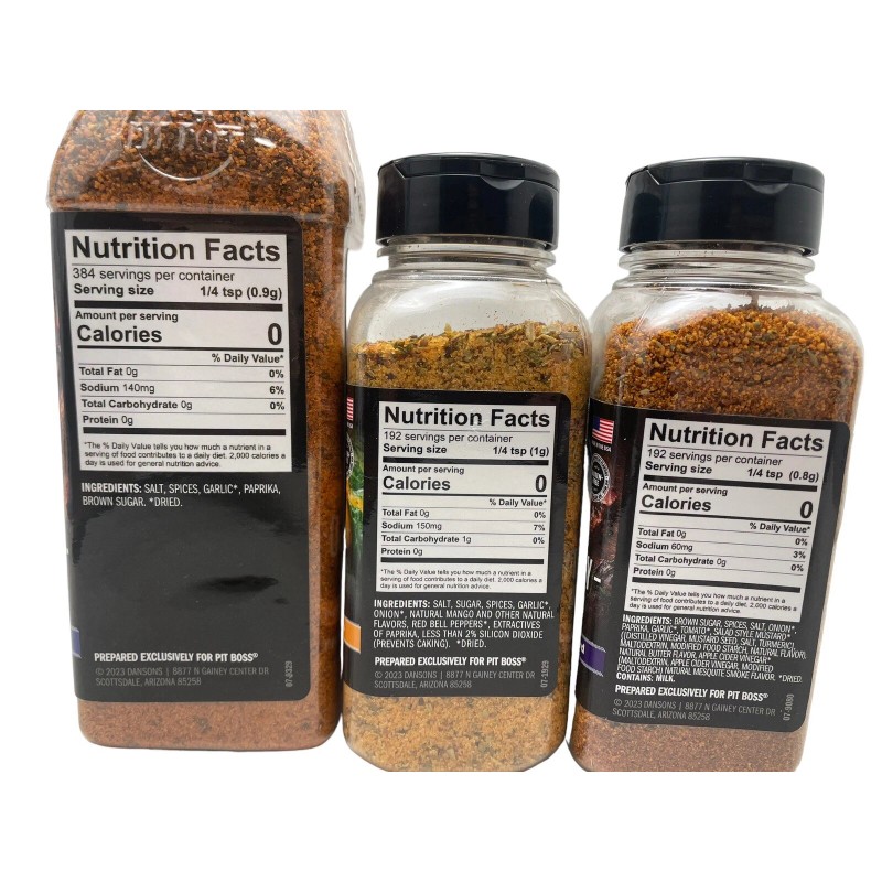 Pit Boss 3 Pack Of Pit Boss Seasoning Lonestar Beef
