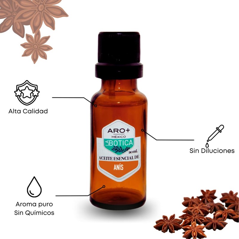 Aceite Esencial de Anis Natural Puro Aromaterapia