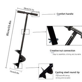 Compost Turner Aerator,Compost Stirrer Tool for Outdoor Composting Manual Compost Bin Aerator Rotating Aerator Soil Tiller