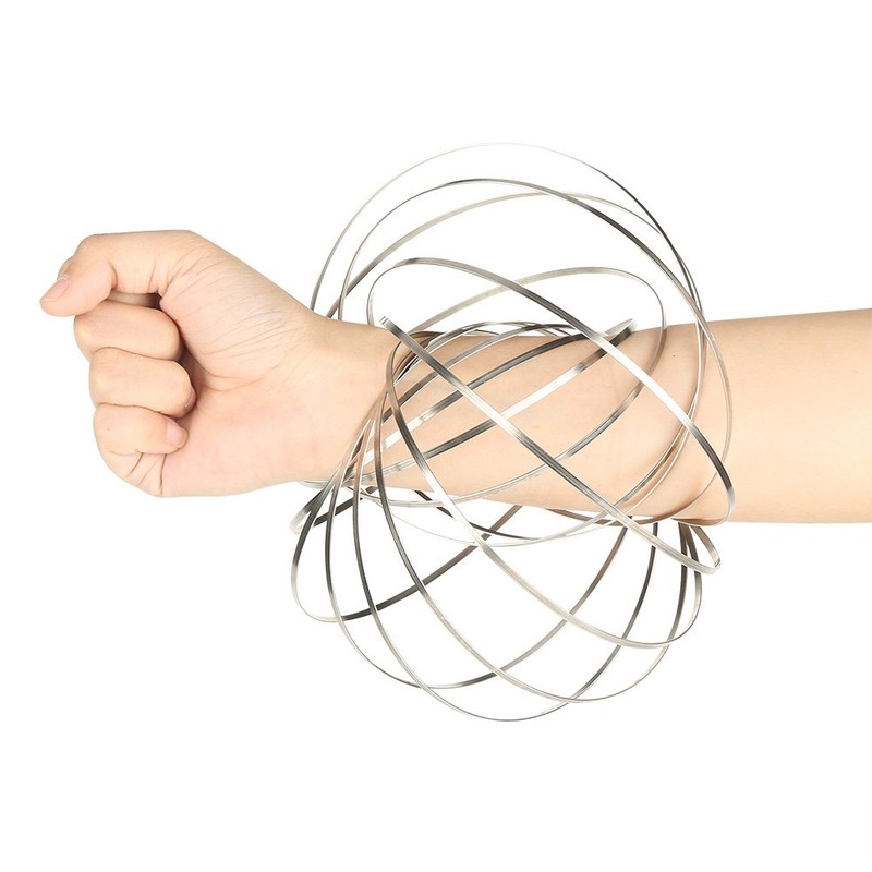 VGEBY Flow Rings Stress Relief Stainless Steel Ring Interactive Play