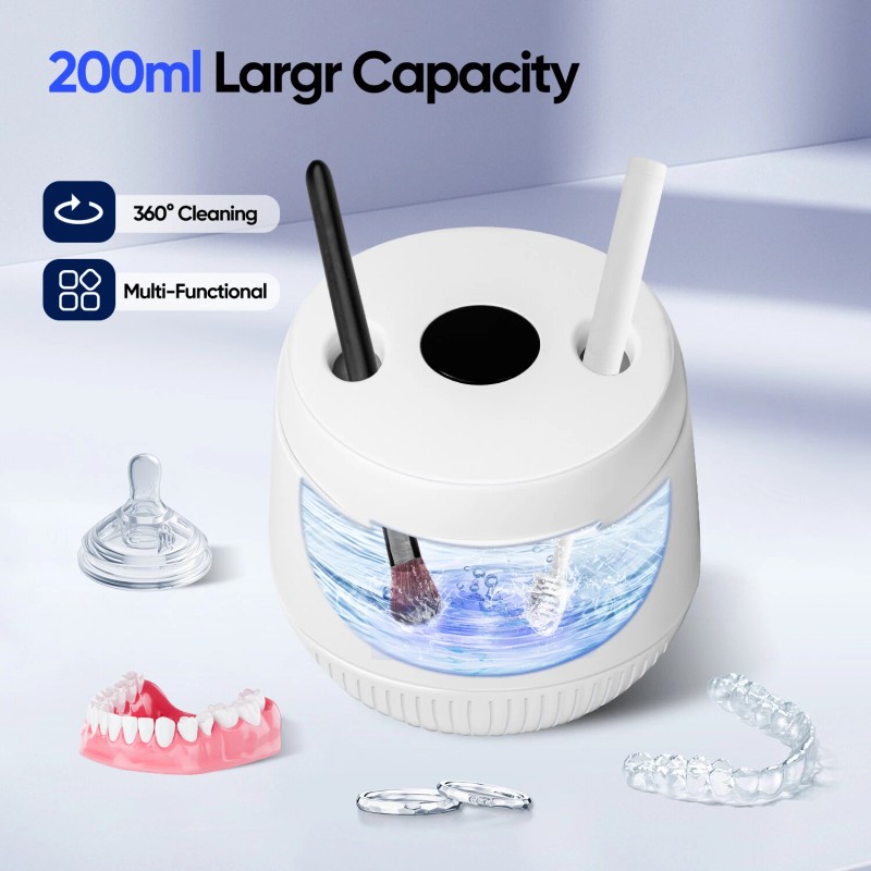 MySmile UV Ultrasonic Retainer Cleaner Machine Denture Teeth Guard Pod