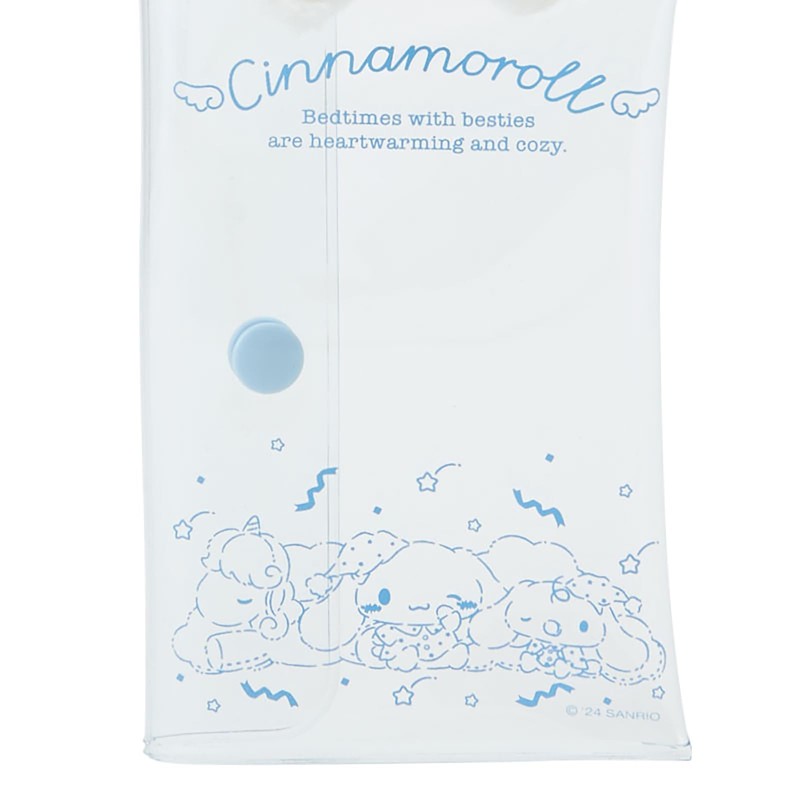 Sanrio 240869 Clear Case with Mascot (Nemu Time), Cinnamorol, Accessory