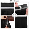 TURSTIN 2 Pieces Black Plastic Table Skirts 14 x 29