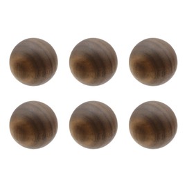 T Tulead 6 Pcs Wood Ball Knobs 1-1/5 Inch Round Wood Drawer Knobs Pulls Handles Cabinet Knobs for Kitchen Cabinets Furniture Dresser Wardrobe