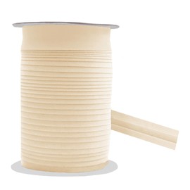 Mandala Crafts 1/2 Inch Fabric Single Fold Bias Tape for Sewing Piping Hemming - 55 Yds Khaki Bias Tape Blanket Quilt Bias Binding Tape - Seam Binding Tape