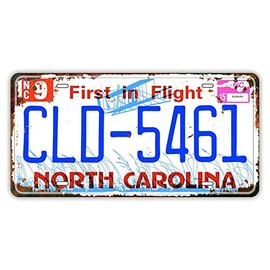 Panguru Replica License Plate, Best Plate Award' Winner, Embossed Metal Number Tags, Prop Car Registration Plates, 12x6 Inch (1982 - North Carolina)
