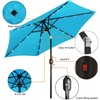 Blissun 7.5 ft Solar Umbrella 18 LED Lighted Patio Umbrella