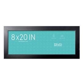 LaVie Home 8x20 Picture Frame Black, Panoramic Picture Frame for Wall Decoration, Classic Black Minimalist Style Suitable for Decorating Houses, Offices, Hotels（1 Pack）