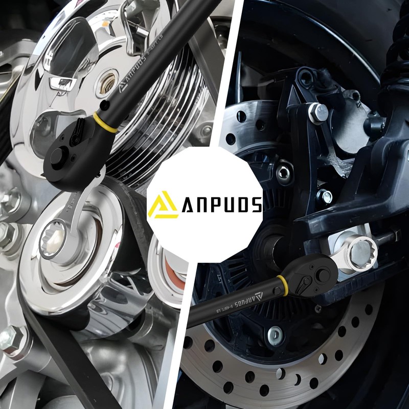 ANPUDS 17 pcs Metric Torque Adapter Set - 12 Point