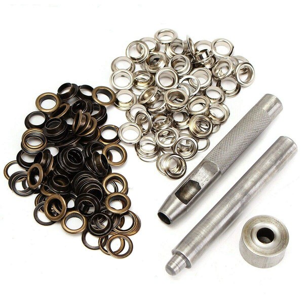 Grommets Eyelets, Eyelets Set Rust-free 100PCS 4mm Eyelets With Punch