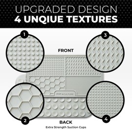 Pup Culture Dog Lick Mat for Dogs, Feeding Pad for Anxious Pets Plus 4 Different Puzzles for Mental Stimulation for Dogs - Supports Mental, Dental, and Digestive Health, Bite Resistant and Heavy Duty