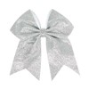 7" Large Glitter Cheer Hair Bows Clip for Girls and