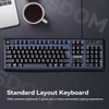 AUSDOM Y2 Wired USB Keyboard with Number Pad,Spill-Resistant,Chiclet Keyboard,Adjustable Tilt,