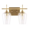VONLUCE 2-Light Gold Vanity Light Fixtures Over Mirror, Wall Mount