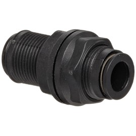 Parker Legris 3116 10 00 Nylon Push-to-Connect Fitting, Inline Bulkhead Union, 10 mm Tube OD