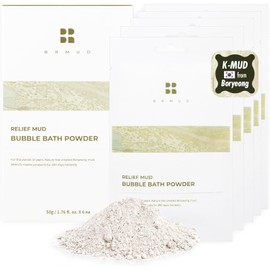 BRMUD Relief Mud Bubble Bath Powder (Pack of 6, 1.76 oz) | Hypoallergenic Mud Powder Bubble Bath w/ 98% Nature-Derived Ingredients | Moisturizing & Foaming Bubble Bath Oil Control for All Skin Types