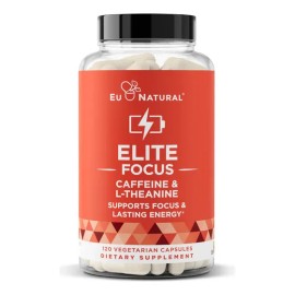 Píldoras De Cafeína Eu Natural Elite Con L-teanina 120 Cápsu