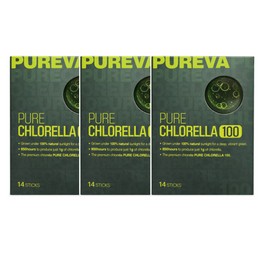 puree bar Pureva Pure Chlorella 100 1000mg 14 packs 3 boxes / 퓨레바 퓨어 클로렐라100 1000mg 14포 3박스