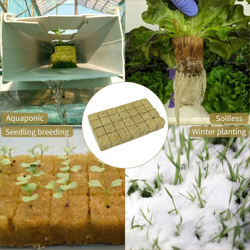 Klaimbmo Rockwool Cube, Rock Wool Cultivation Cube, Rock Wool Hydroponics,
