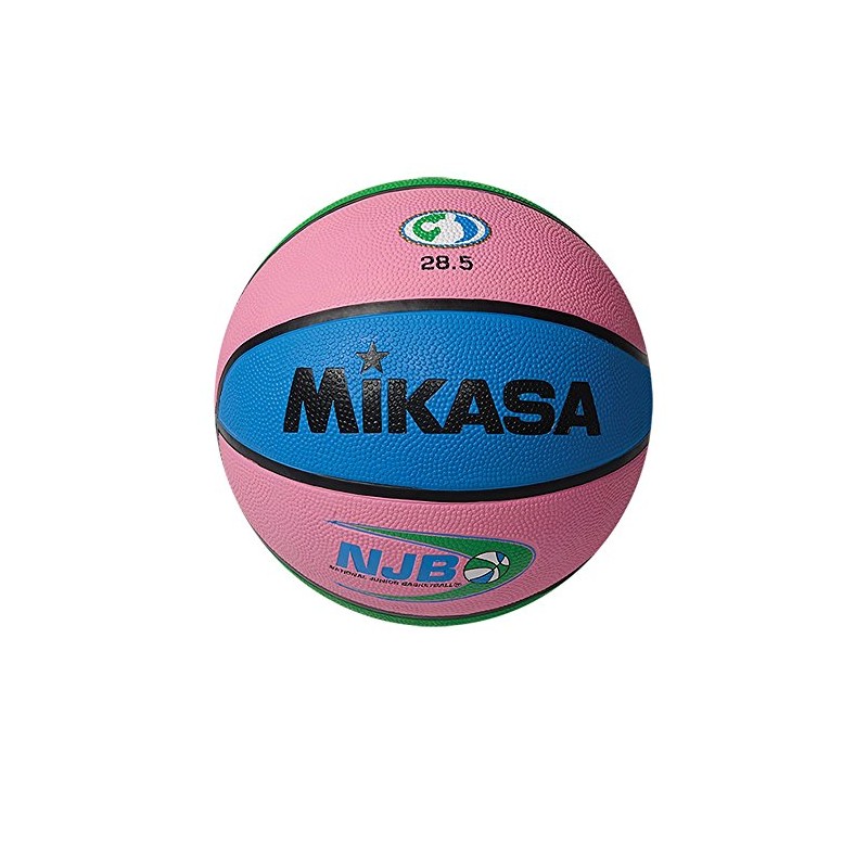 Mikasa National Junior Rubber Basketball, Pink, Size 5