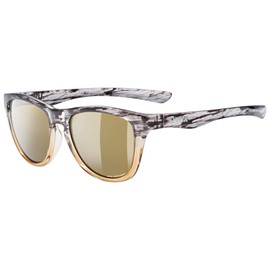Uvex Men's lgl 48 cv Sunglasses, Amber Transparent/Mirror Champagne, Einheitsgröße