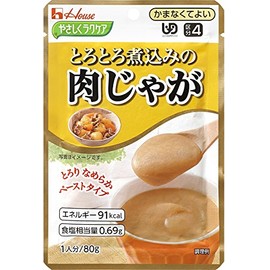 House Foods Gently Easy Care Stewed Meat and Potatoes (UDF Class 4: No Chewing) 2.8 oz (80 g) x 5 Packs