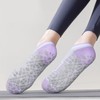 YUEDGE Pilates Socks for Women Size 6-9, Breathable White Cotton