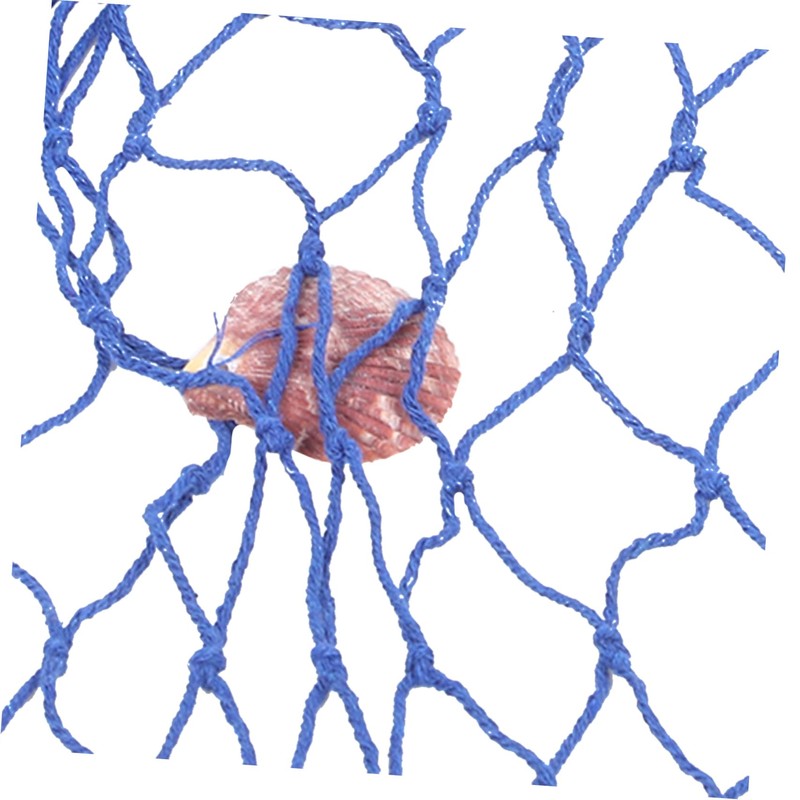 ORFOFE Fish Net Wall Decor Decorative Fishing Net Nautical Wall