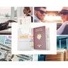 Ugozen Passport Wallet Passport Cover Protector Travel Document Bank Note