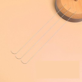 3Pcs Stainless Bead Spinner Needles Thin Bead Needles, Beading Needles Jewelry Making Sewing Spin Bead Curved Beading Needles Bead Needles Tool