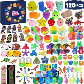 Party Bags Children's Birthday Party Bag Set 120 Pieces Children's Birthday Party Favours Girls Boys Children Giveaways Party Bag Favours Accessories Decoration for Party Bag Filler