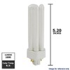 Sunlite PLT26/E/SP27K 26-Watt Compact Fluorescent Plug-in 4-Pin Light Bulb, 2700K