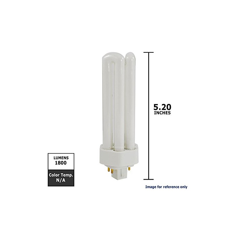 Sunlite PLT26/E/SP27K 26-Watt Compact Fluorescent Plug-in 4-Pin Light Bulb, 2700K