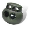 12 Pack MilitaryGreen Plastic Spring Toggle Stopper Cord Lock for