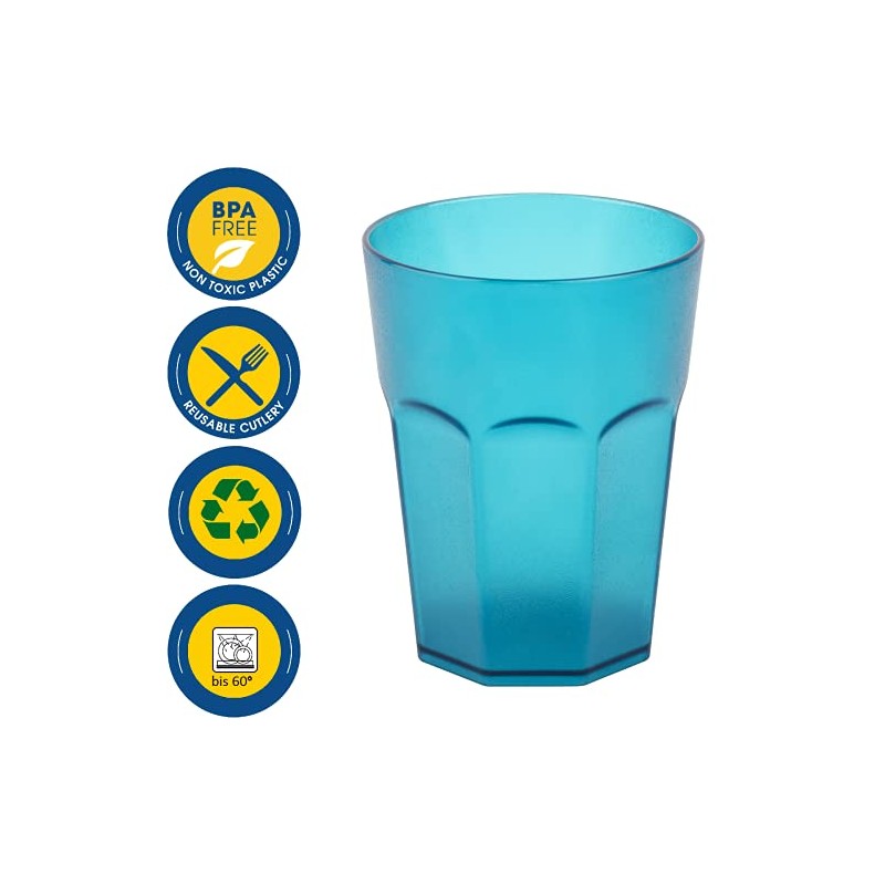 Plastic Cups Turquoise Drinking Cups Party Cups Plastic Drinking Glasses