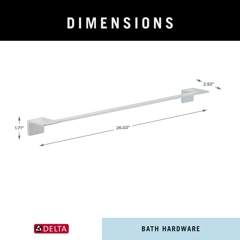 DELTA FAUCET 77724 Vero 24 in. Wall Mount Towel Bar