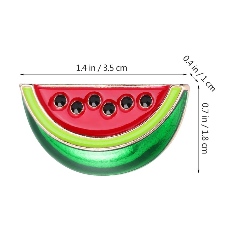 2Pcs Watermelon Enamel Pin, Cute Fruit Brooch for Women Mother'S