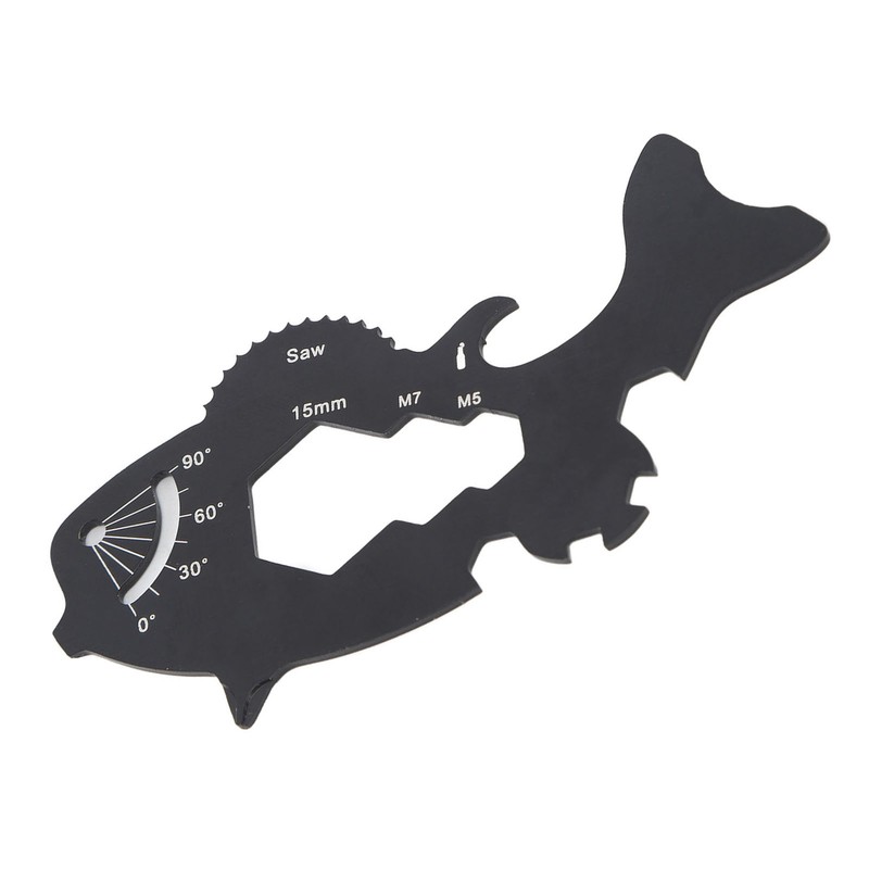 Multitool Card 15 in 1 Multifunctional Fish Shape Credit Card