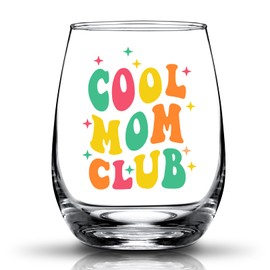 JERIO Cool Mom Club,Gifts for Mom From Daughter Son,Mom Birthday Gifts Wine Glass,Mothers Day,Valentines Day,Christams Gifts for Mom New Mom Gifts Idea